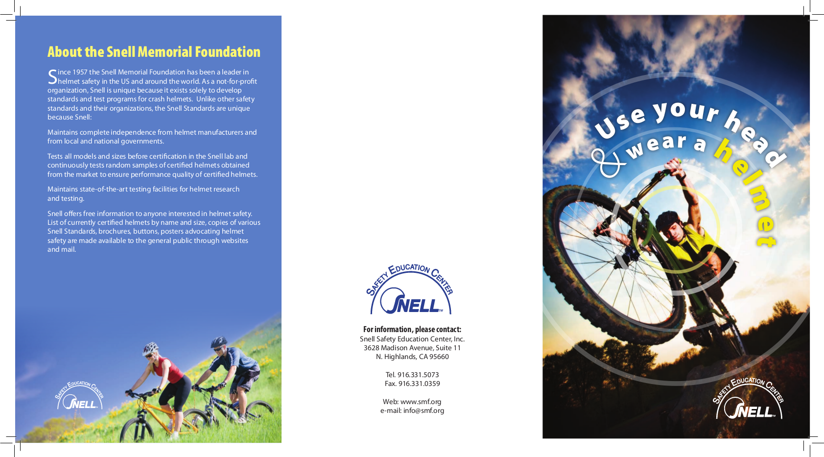 Snell Bike helmet brochure En